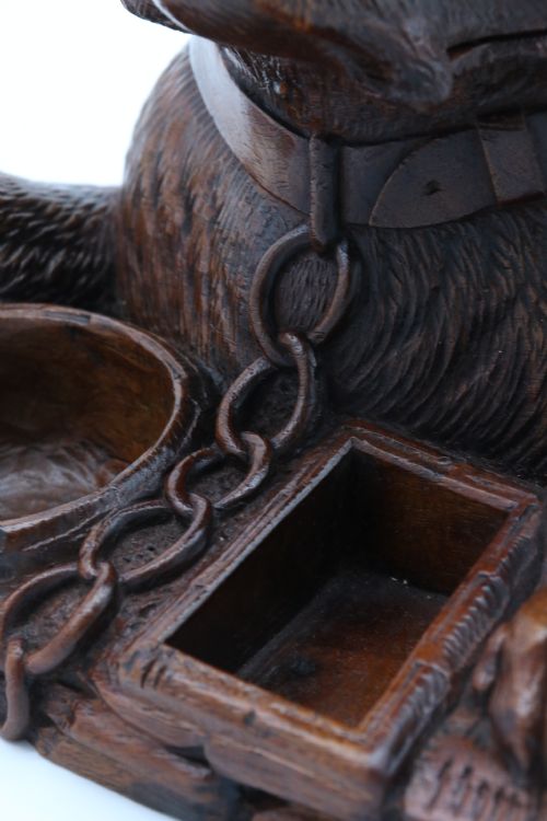 A LARGE BLACK FOREST CARVED DOG TOBACCO BOX CIRCA 1860 - ADDITIONAL PHOTO 14
