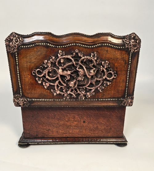 A FRENCH TEA CADDY BY TAHAN OF PARIS MADE FROM OAK CIRCA 1880 - ADDITIONAL PHOTO 13
