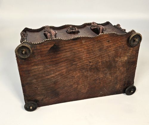 A FRENCH TEA CADDY BY TAHAN OF PARIS MADE FROM OAK CIRCA 1880 - ADDITIONAL PHOTO 22
