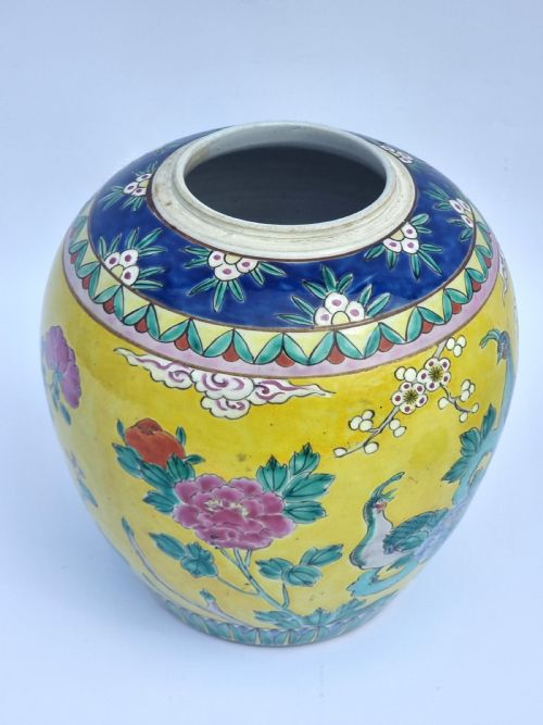 A PAIR OF CHINESE GINGER JARS HAND PAINTED CIRCA 1930 - ADDITIONAL PHOTO 9