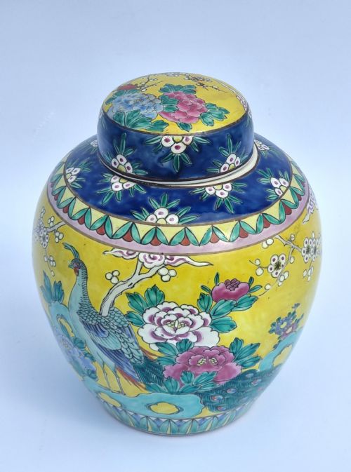 A PAIR OF CHINESE GINGER JARS HAND PAINTED CIRCA 1930 - ADDITIONAL PHOTO 16