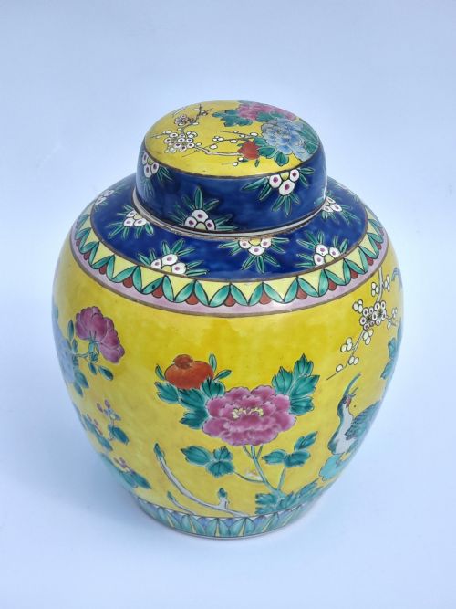 A PAIR OF CHINESE GINGER JARS HAND PAINTED CIRCA 1930 - ADDITIONAL PHOTO 20