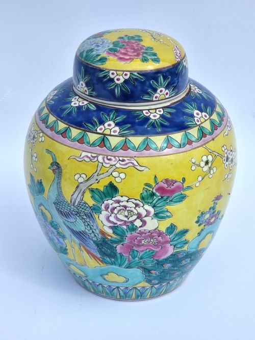 A PAIR OF CHINESE GINGER JARS HAND PAINTED CIRCA 1930 - ADDITIONAL PHOTO 23