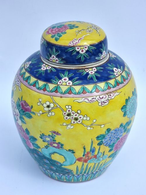 A PAIR OF CHINESE GINGER JARS HAND PAINTED CIRCA 1930 - ADDITIONAL PHOTO 24