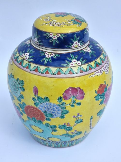 A PAIR OF CHINESE GINGER JARS HAND PAINTED CIRCA 1930 - ADDITIONAL PHOTO 26