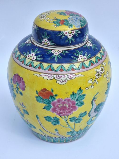 A PAIR OF CHINESE GINGER JARS HAND PAINTED CIRCA 1930 - ADDITIONAL PHOTO 27