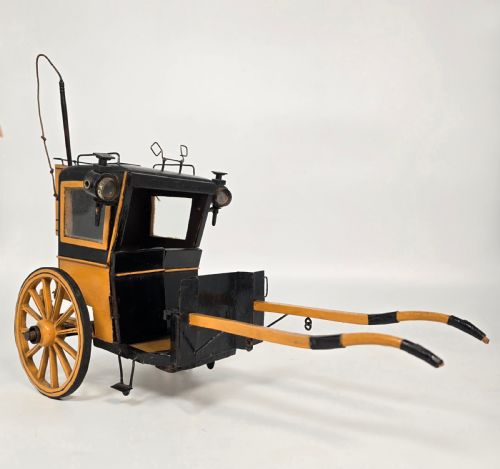 A SCALE MODEL OF A HANSON CAB FROM THE EARLY 19TH CENTURY - ADDITIONAL PHOTO 16