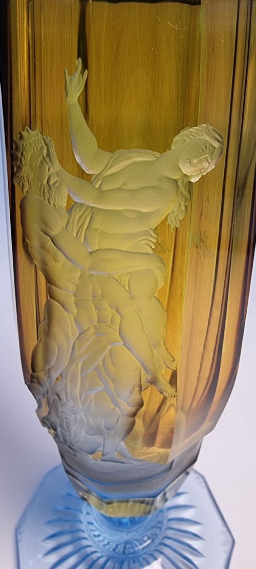 ENGLISH INTAGLIO ENGRAVED STEMMED GOBLET CIRCA 1880 - ADDITIONAL PHOTO 7