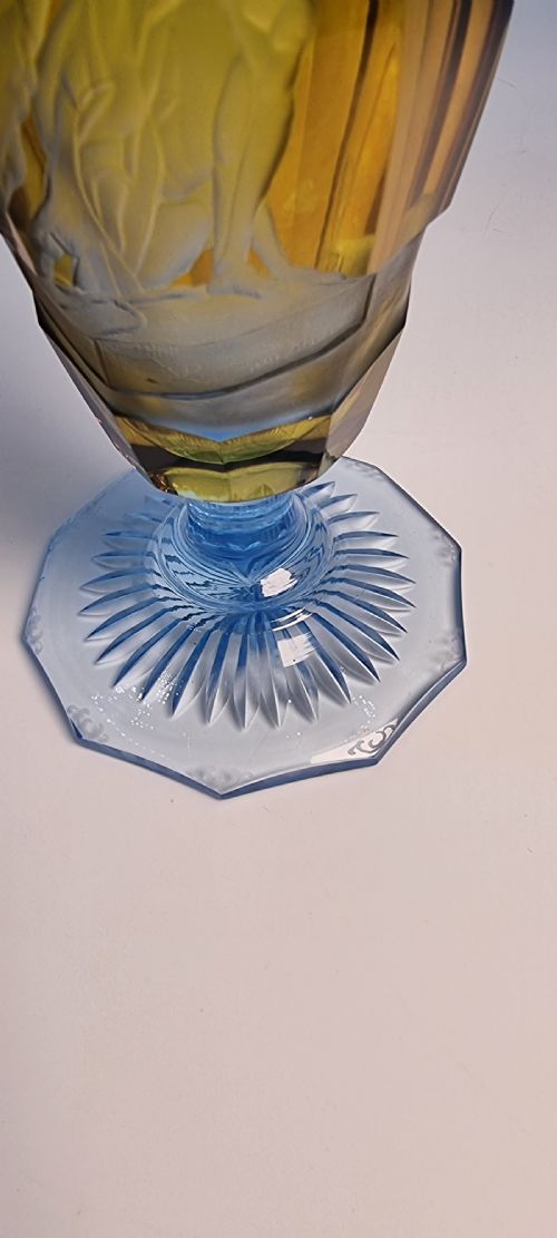ENGLISH INTAGLIO ENGRAVED STEMMED GOBLET CIRCA 1880 - ADDITIONAL PHOTO 15