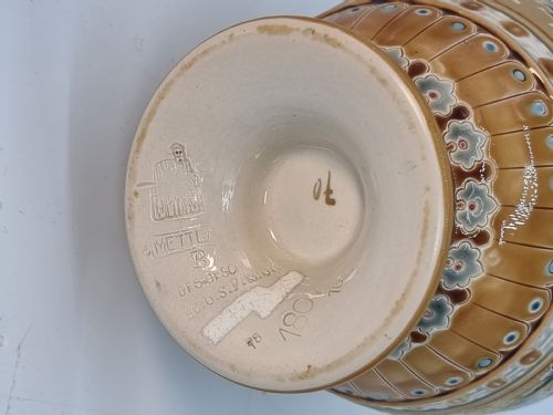 A PAIR OF GERMAN METTLACH POTTERY VASES CIRCA 1890 - ADDITIONAL PHOTO 12