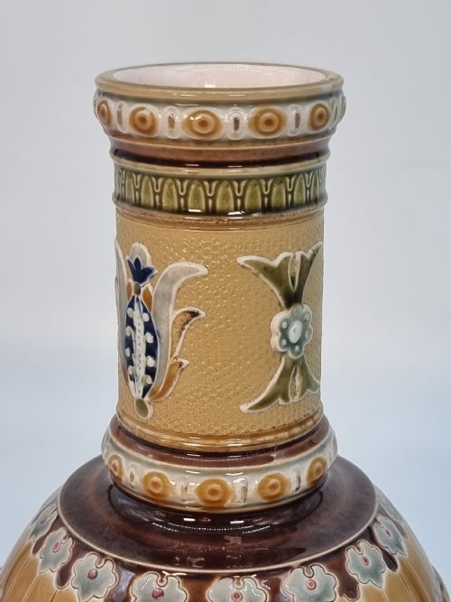 A PAIR OF GERMAN METTLACH POTTERY VASES CIRCA 1890 - ADDITIONAL PHOTO 7