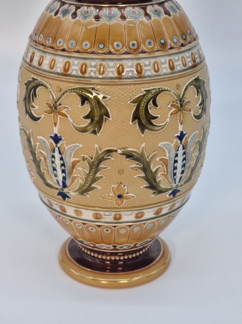 A PAIR OF GERMAN METTLACH POTTERY VASES CIRCA 1890 - ADDITIONAL PHOTO 10