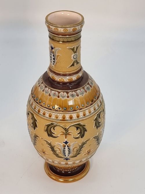 A PAIR OF GERMAN METTLACH POTTERY VASES CIRCA 1890 - ADDITIONAL PHOTO 26