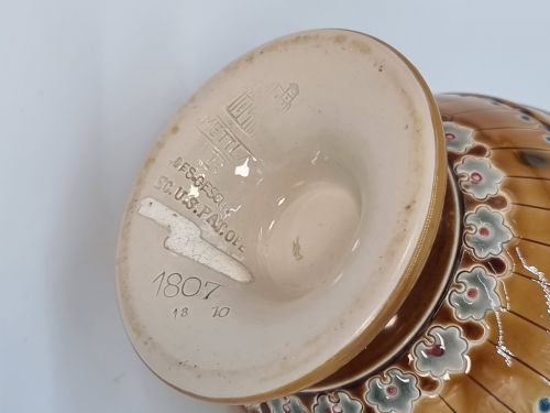 A PAIR OF GERMAN METTLACH POTTERY VASES CIRCA 1890 - ADDITIONAL PHOTO 24