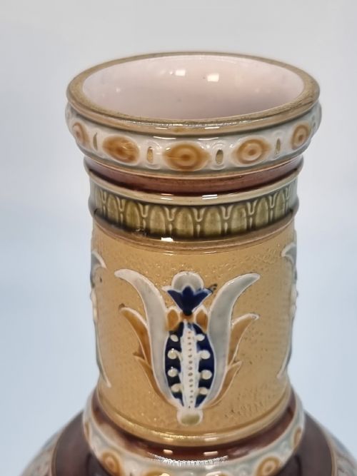 A PAIR OF GERMAN METTLACH POTTERY VASES CIRCA 1890 - ADDITIONAL PHOTO 23