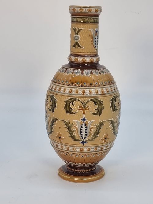 A PAIR OF GERMAN METTLACH POTTERY VASES CIRCA 1890 - ADDITIONAL PHOTO 13