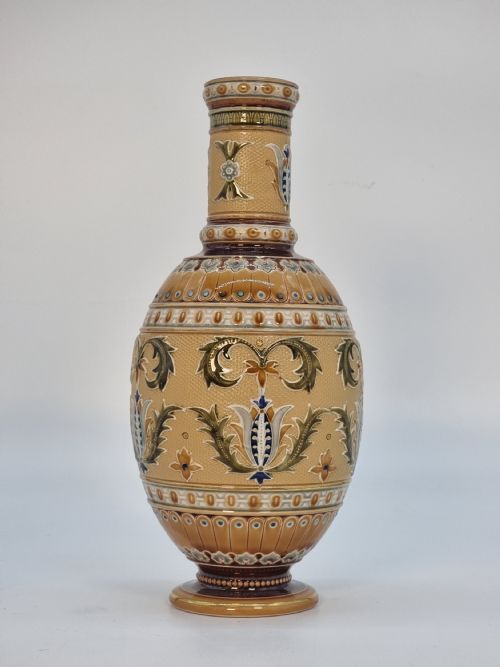 A PAIR OF GERMAN METTLACH POTTERY VASES CIRCA 1890 - ADDITIONAL PHOTO 14