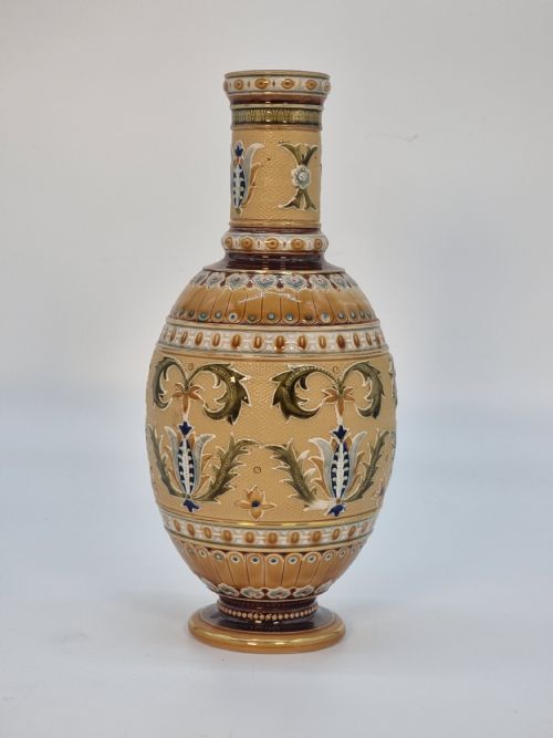 A PAIR OF GERMAN METTLACH POTTERY VASES CIRCA 1890 - ADDITIONAL PHOTO 16