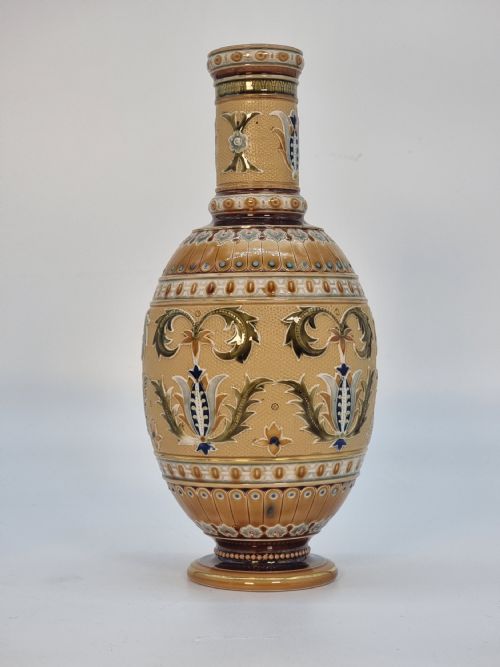 A PAIR OF GERMAN METTLACH POTTERY VASES CIRCA 1890 - ADDITIONAL PHOTO 17