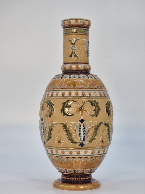 A PAIR OF GERMAN METTLACH POTTERY VASES CIRCA 1890 - ADDITIONAL PHOTO 18
