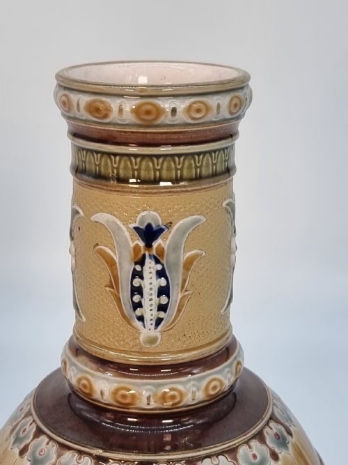 A PAIR OF GERMAN METTLACH POTTERY VASES CIRCA 1890 - ADDITIONAL PHOTO 19