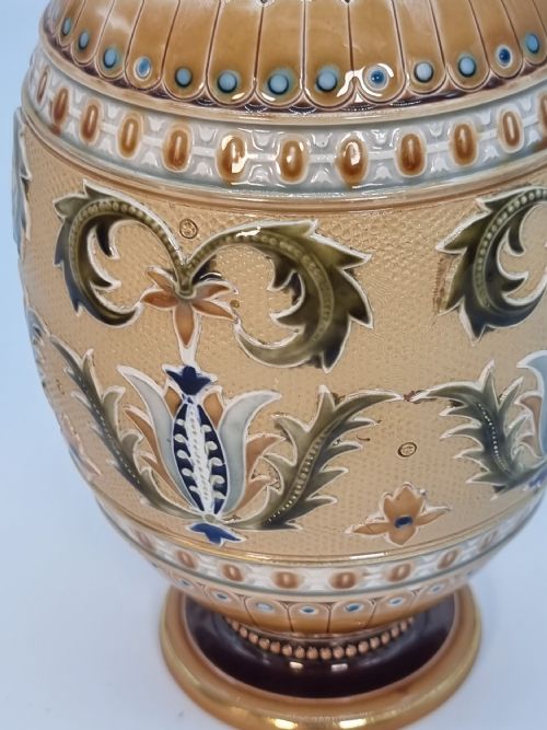 A PAIR OF GERMAN METTLACH POTTERY VASES CIRCA 1890 - ADDITIONAL PHOTO 21