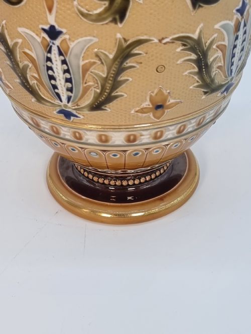 A PAIR OF GERMAN METTLACH POTTERY VASES CIRCA 1890 - ADDITIONAL PHOTO 22
