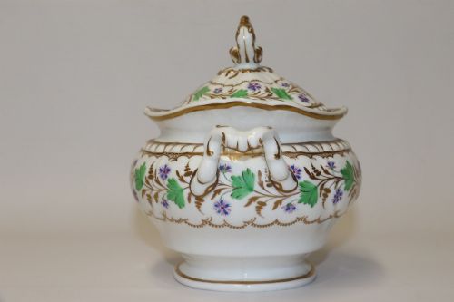 SPODE FELSPAR PORCELAIN SUCRIER WITH THE ANGOULEME PATTERN CIRCA 1830 - ADDITIONAL PHOTO 2