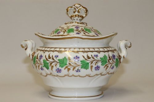 SPODE FELSPAR PORCELAIN SUCRIER WITH THE ANGOULEME PATTERN CIRCA 1830 - ADDITIONAL PHOTO 3