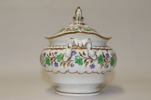 SPODE FELSPAR PORCELAIN SUCRIER WITH THE ANGOULEME PATTERN CIRCA 1830 - ADDITIONAL PHOTO 4