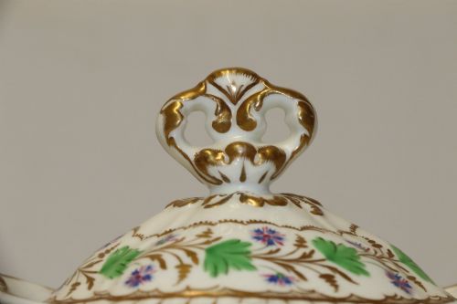 SPODE FELSPAR PORCELAIN SUCRIER WITH THE ANGOULEME PATTERN CIRCA 1830 - ADDITIONAL PHOTO 7