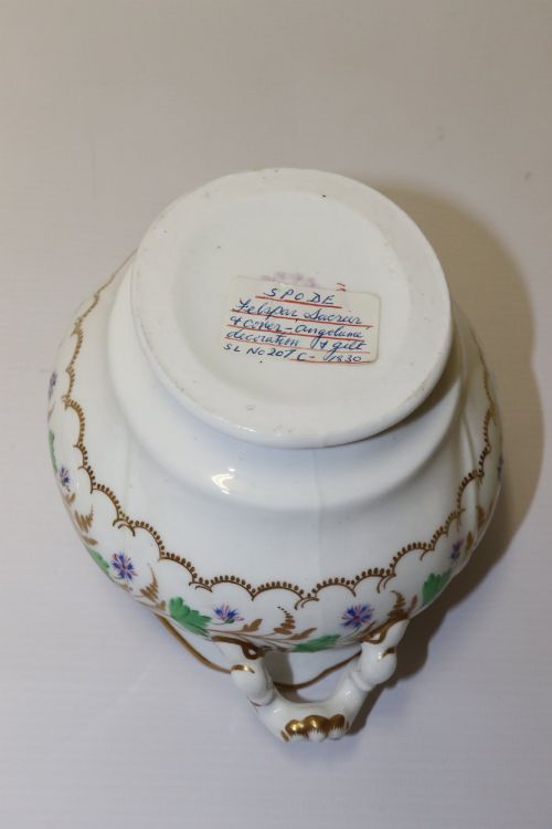 SPODE FELSPAR PORCELAIN SUCRIER WITH THE ANGOULEME PATTERN CIRCA 1830 - ADDITIONAL PHOTO 11