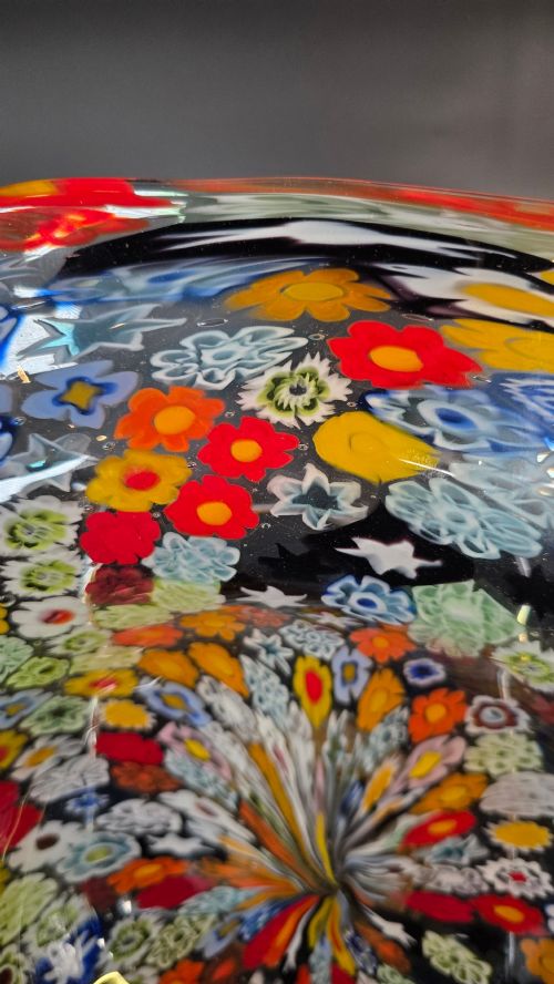 A LARGE MURANO MILLEFIORI GLASS BOWL C1930 - ADDITIONAL PHOTO 4