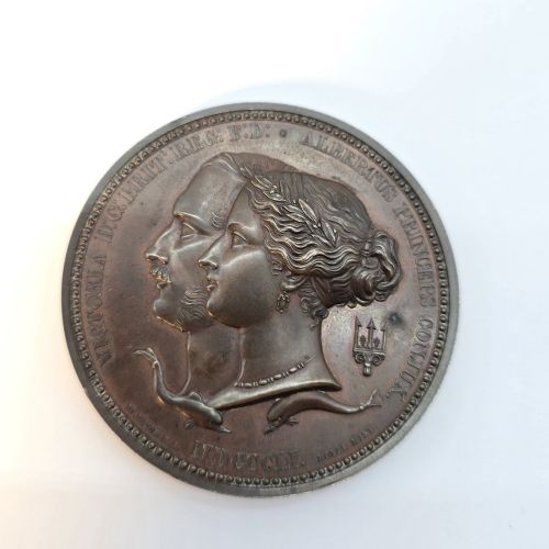A Rare Official 1851 Great Exhibition Large Bronze Medal of Only Awarded to Only 318 Jurors Named George Shaw.
