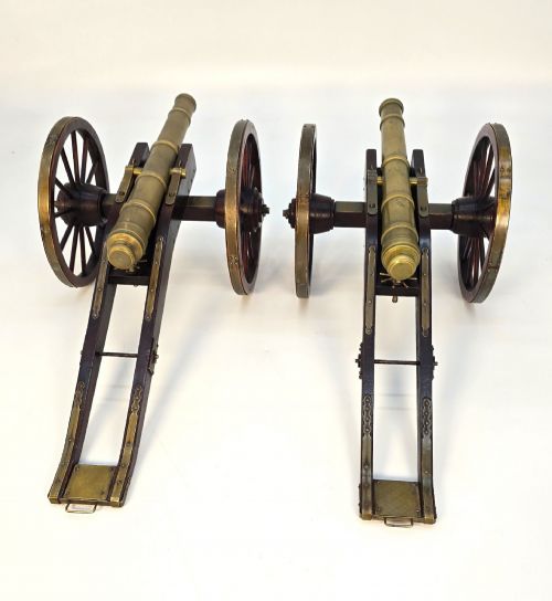 A PAIR OF MODEL FRENCH 18TH CENTURY CANNONS C 1920 - ADDITIONAL PHOTO 3