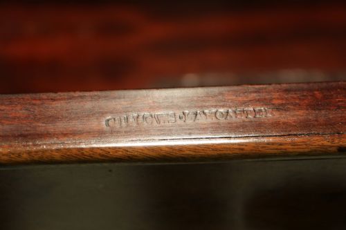 SMALL REGENCY PERIOD SECRETAIRE BOOKCASE FIGURED MAHOGANY BY GILLOWS OF LANCASTER C 1830 DATE ERA - ADDITIONAL PHOTO 9