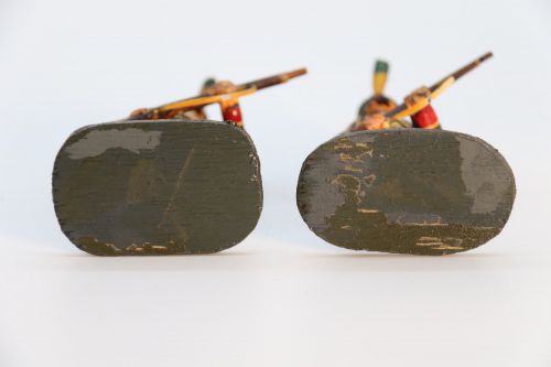 A GROUP OF TEN HAND CARVED AND PAINTED WOODEN NAPOLEONIC SOLDIER FIGURES - ADDITIONAL PHOTO 7