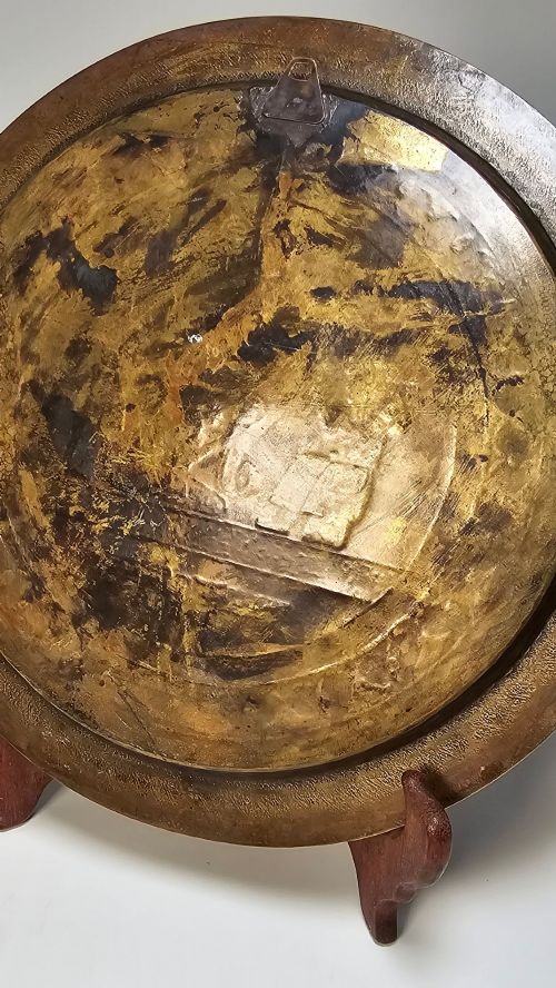 EGYPTIAN GRAND TOUR CAIRO WARE SILVER INLAY CHARGER CIRCA 1880 - ADDITIONAL PHOTO 14