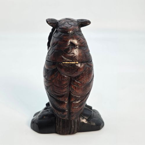 A RARE SWISSBLACK FOREST OWL MATCH HOLDER - ADDITIONAL PHOTO 3
