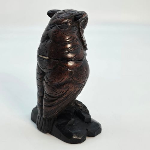 A RARE SWISSBLACK FOREST OWL MATCH HOLDER - ADDITIONAL PHOTO 4