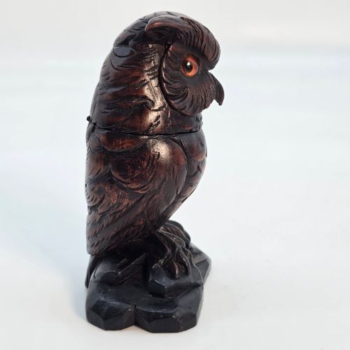 A RARE SWISSBLACK FOREST OWL MATCH HOLDER - ADDITIONAL PHOTO 5