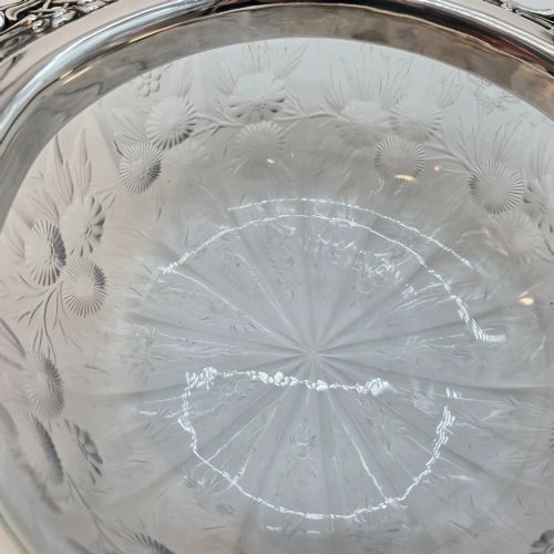 TIFFANY CO STERLING SILVER CRYSTAL BOWL C1910 - ADDITIONAL PHOTO 6
