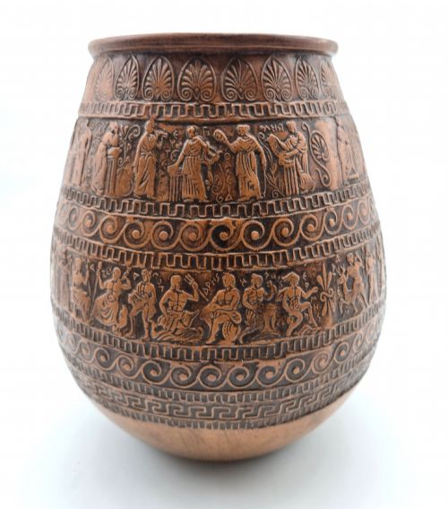 19TH CENTURY GREEK GRAND TOUR CLASSICAL TERRACOTTA VASE CIRCA 1870