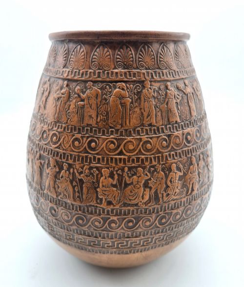 19TH CENTURY GREEK GRAND TOUR CLASSICAL TERRACOTTA VASE CIRCA 1870 - ADDITIONAL PHOTO 1