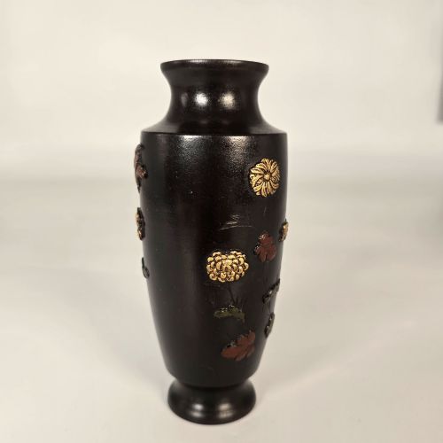 JAPANESE BRONZE VASE MEIJI PERIOD CIRCA 1900 15CM HIGH - ADDITIONAL PHOTO 6