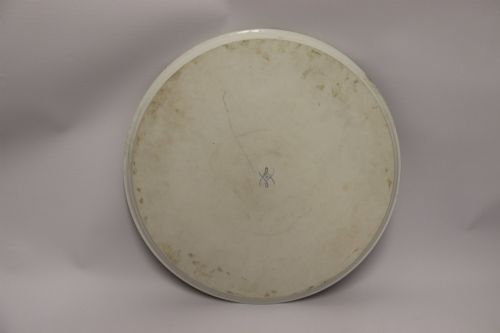 LARGE FRENCH HAND PAINTED PARIS PORCELAIN CHARGER DEPICTING THE BATTLE OF TOLBIAC CIRCA 1890 - ADDITIONAL PHOTO 12