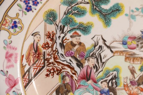 A RARE PAIR OF SPODE STONE CHINA OCTAGONAL CABINET PLATES ENGLAND CIRCA 1820 - ADDITIONAL PHOTO 7