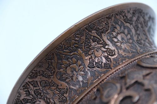 LATE 19TH CENTURY INDIAN REPOUSS COPPER VASE - ADDITIONAL PHOTO 13