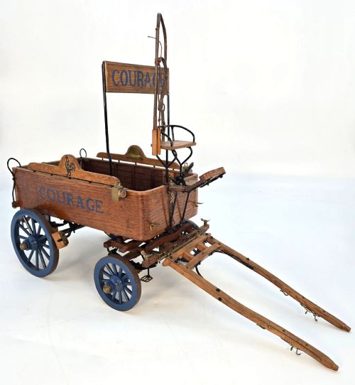Scale Model of a Courage Brewery Horse Drawn Waggon/cart