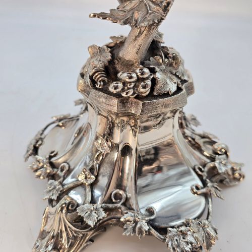 A SUPERB MID 19TH CENTURY ENGLISH SILVER PLATED CUT GLASS TABLE CENTREPIECE CIRCA 1860 - ADDITIONAL PHOTO 5
